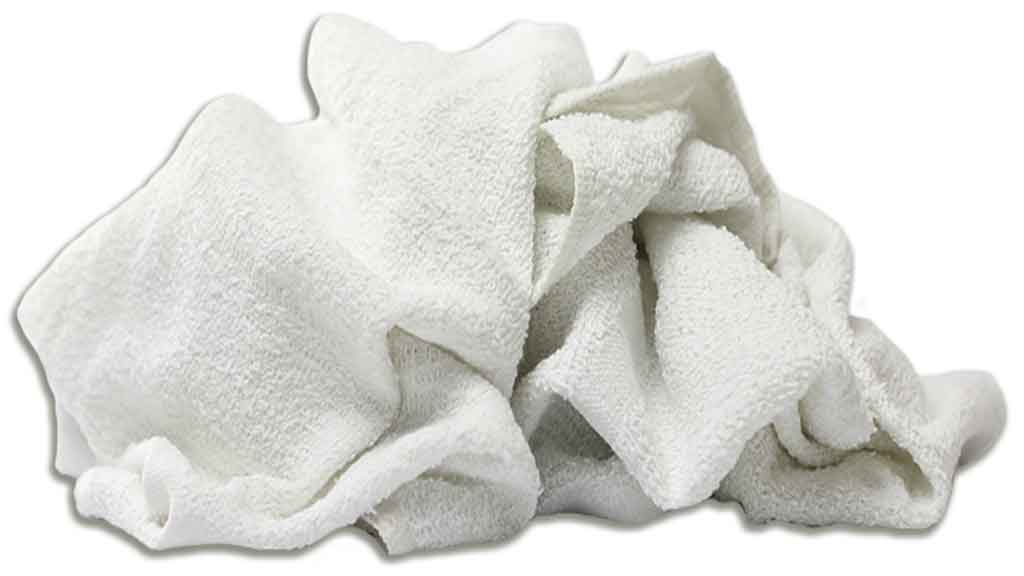 New White Terry Bath Towel at Star Wipers