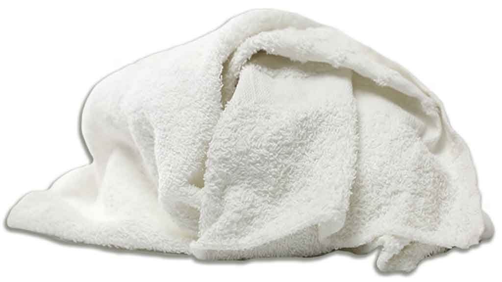 New White Half Terry Towel (Rags) at Star Wipers