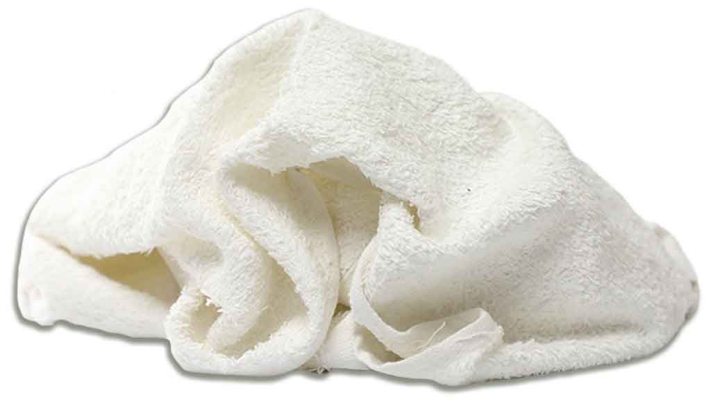 New White Terry Hand Towel at Star Wipers